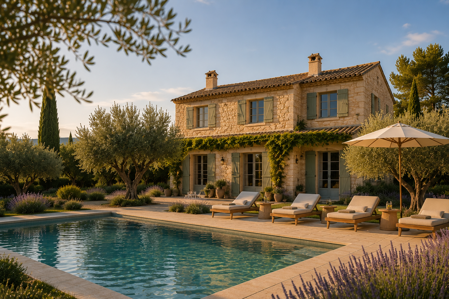 Vue piscine